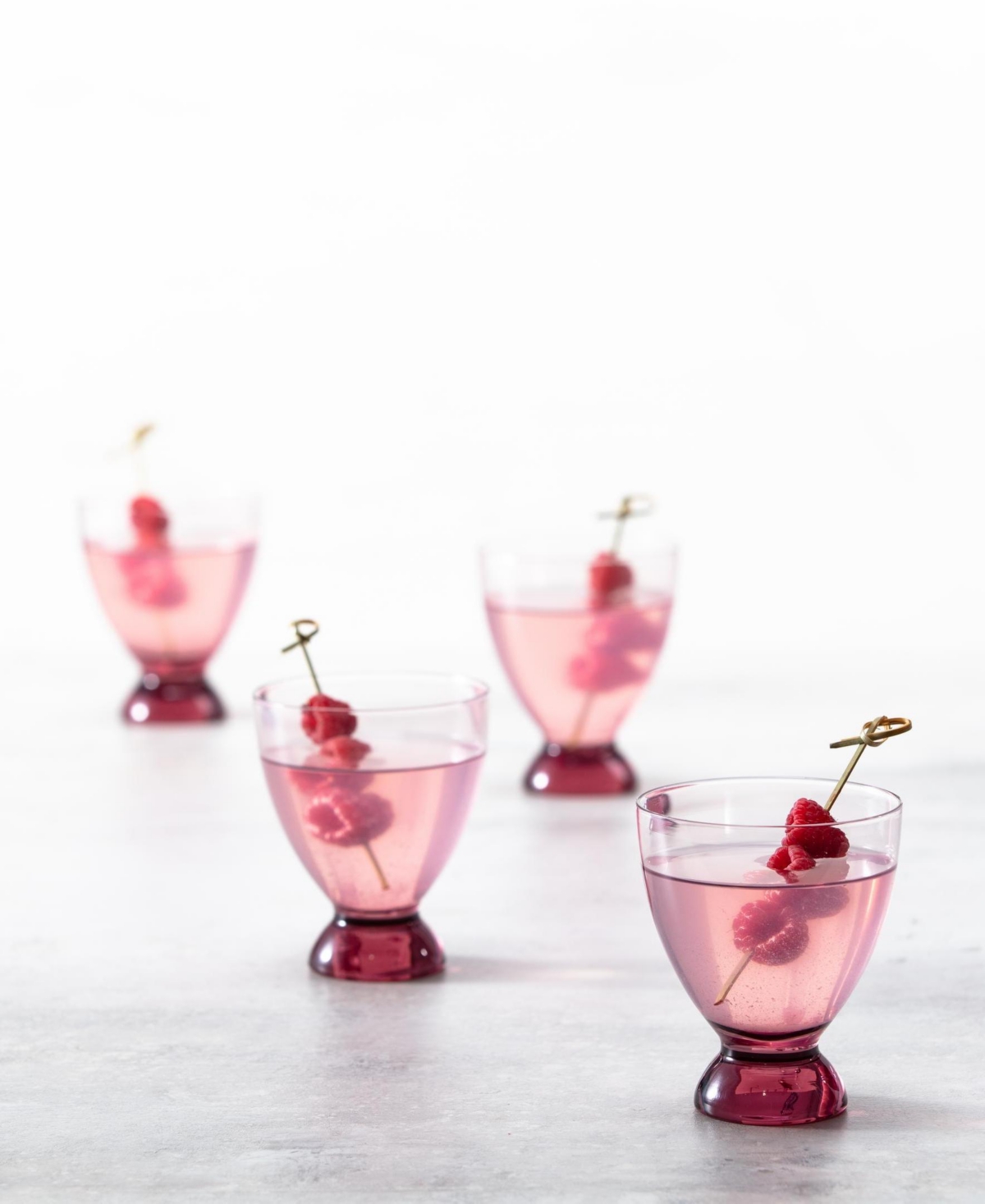 Fortessa Gala Lowball Cocktail Glasses, Set Of 4 In Pink