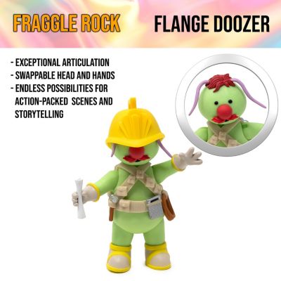 Boss Fight Studio Flange Doozer, Collectible Action Figure – Highly Articulated Figurine with Accessories Including Removable Hard Hat, Harness, Construction Tools, Walkie Talkie – 1:12