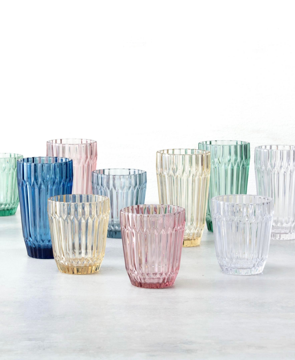 Fortessa Archie Double Old Fashioned Glasses, Set Of 6 In Ginger Gold