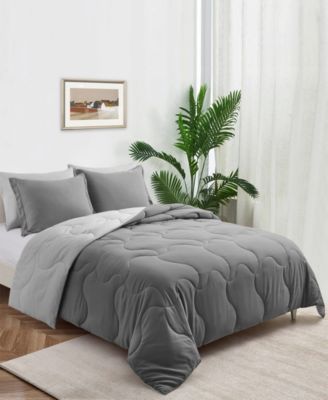 Lightweight Quilted Reversible Down Alternative Comforter Set, 2 Piece, Twin