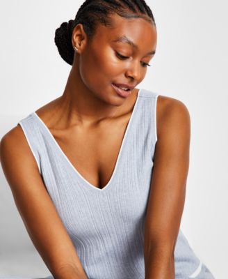 Women's Ribbed Loungewear Sweater Pajama Set XS-3X, Exclusively at Macy's