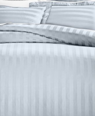 1.5" Stripe 550 Thread Count 100% Cotton 2-Pc. Duvet Cover Set, Twin