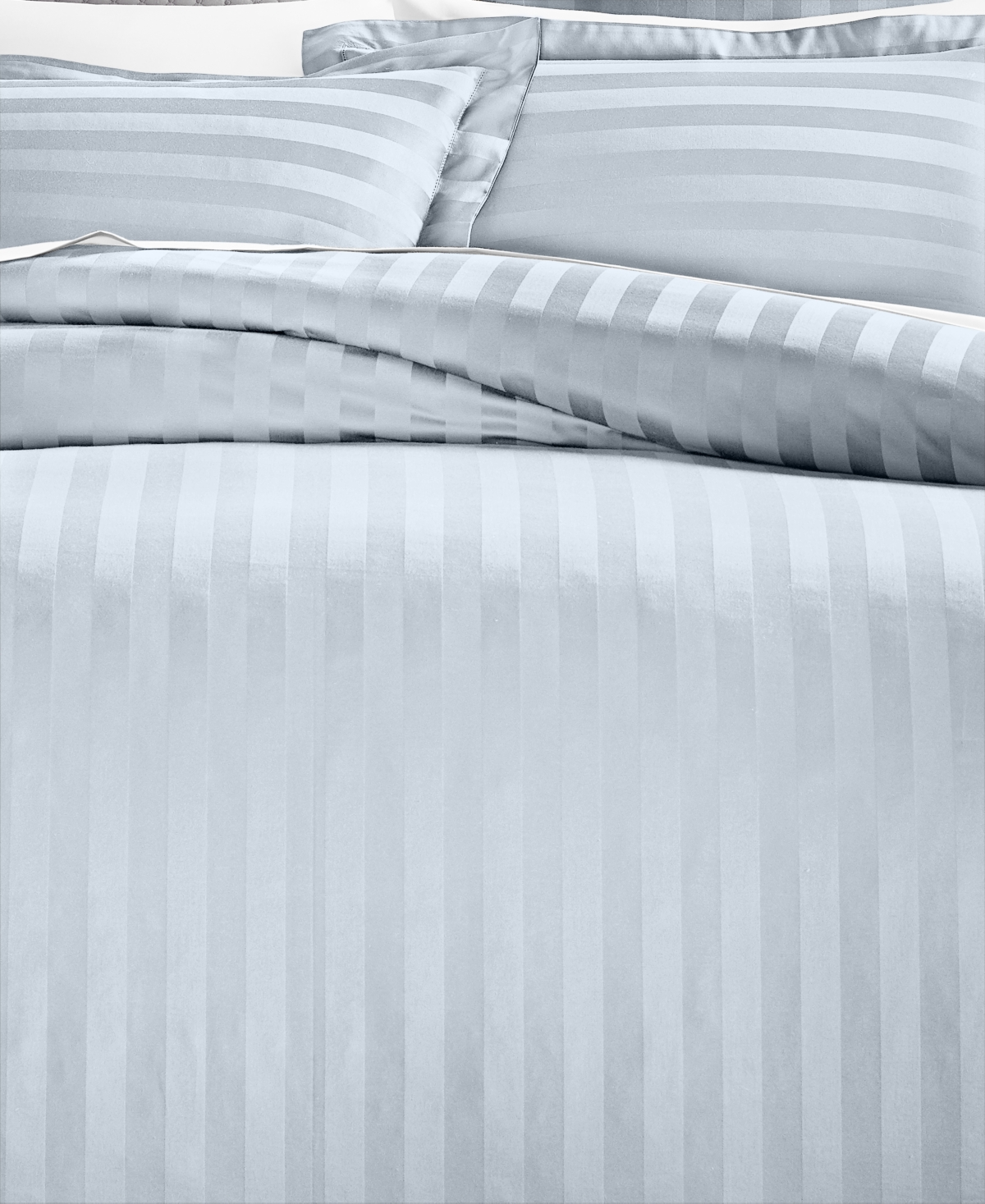Charter Club 1.5" Stripe 550 Thread Count 100% Cotton 2-pc. Duvet Cover Set, Twin, Exclusively At Macy's