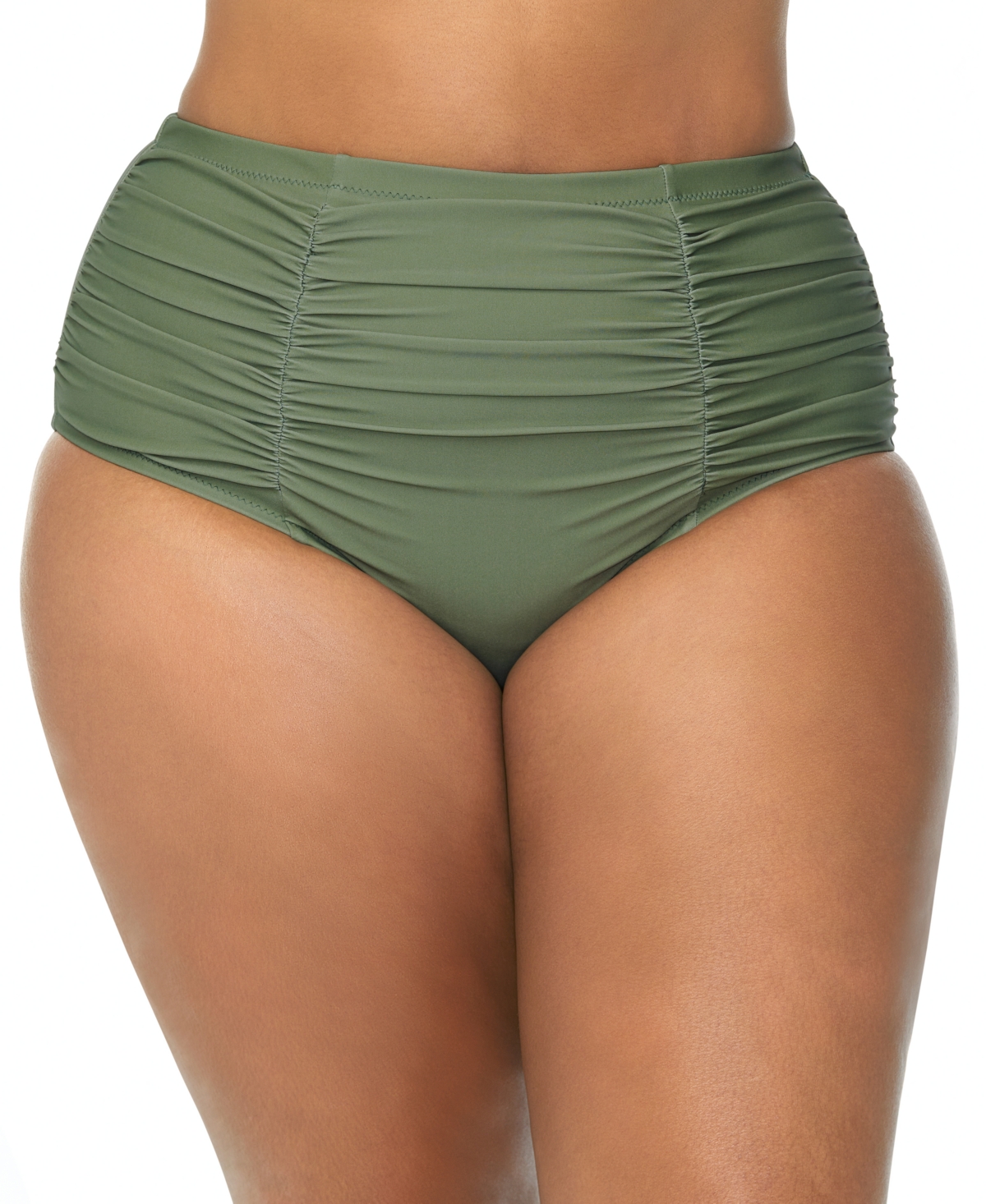 Raisins Curve Trendy Plus Costa Tummy-control Bottoms In Sage