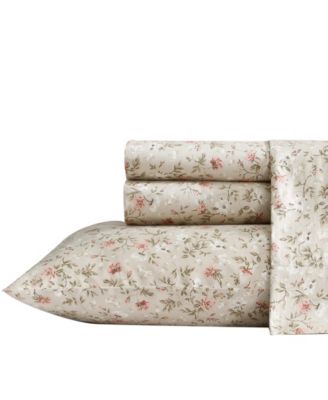 300 Thread Count Cotton Sateen 4-Pc. Sheet Set, Queen