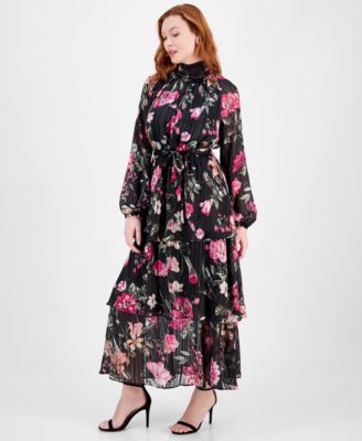 RACHEL Rachel Roy Women's Mae Printed Tiered Maxi Dress