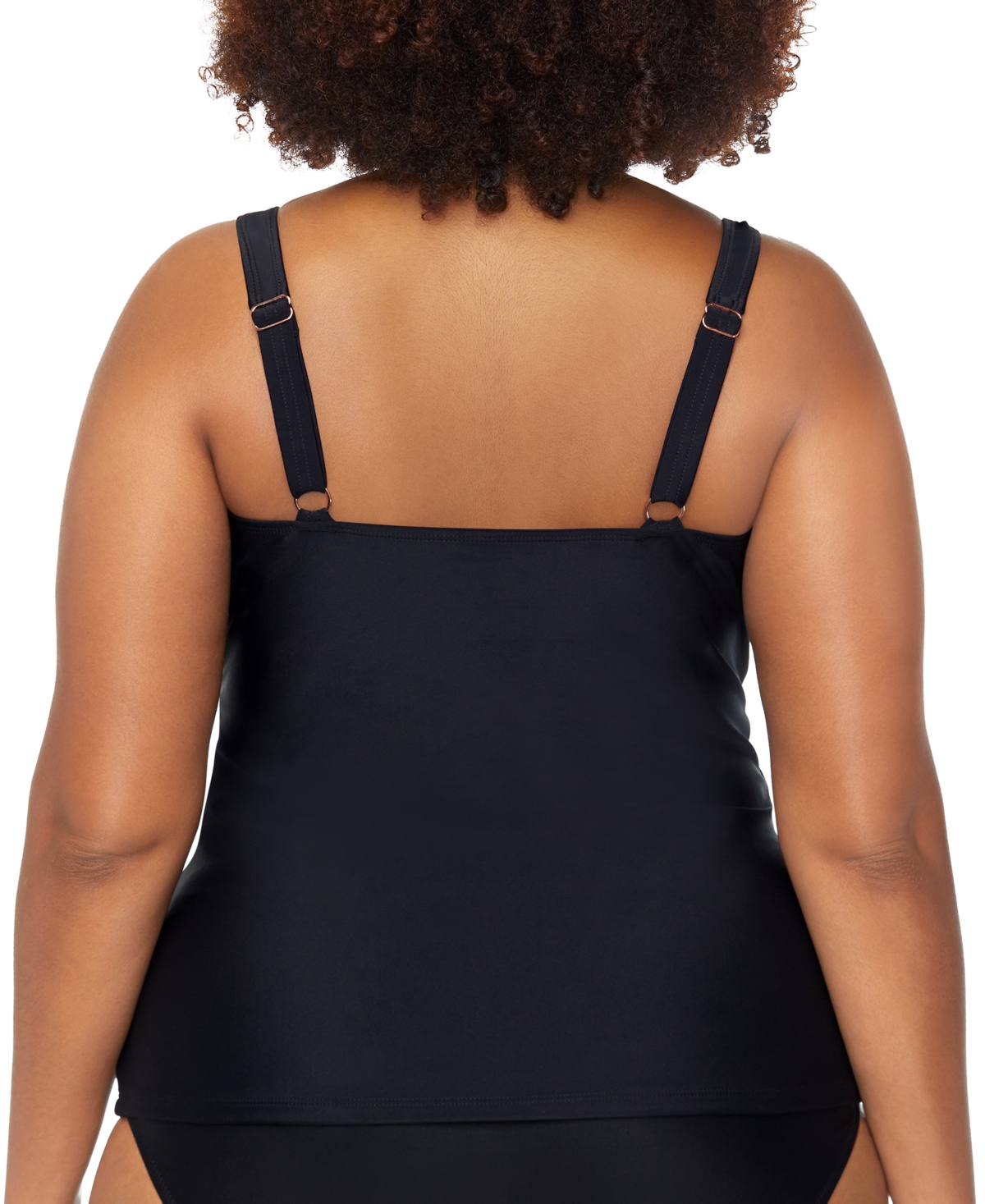 Raisins Curve Trendy Plus Sasha Sweetheart Tankini In Black