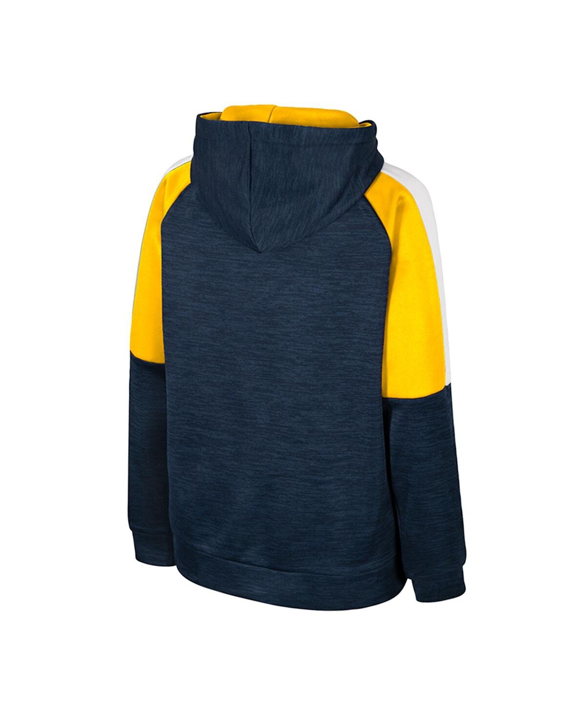 Colosseum Big Boys and GirlsMichigan Wolverines Pullover Hoodie - Navy
