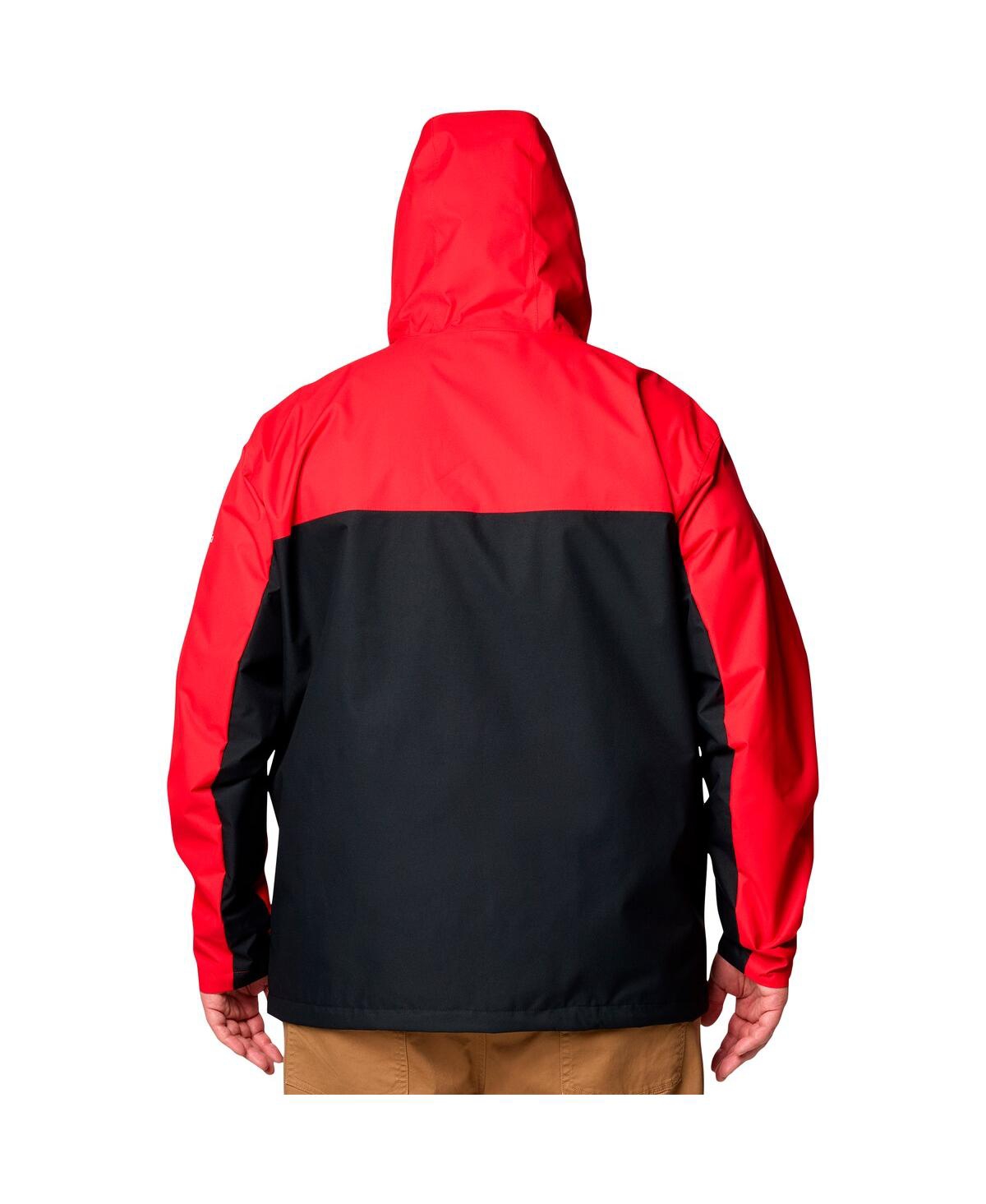 Columbia Men's Red Georgia Bulldogs Big Tall Field Bound Omni-tech Full-zip Jacket In Red