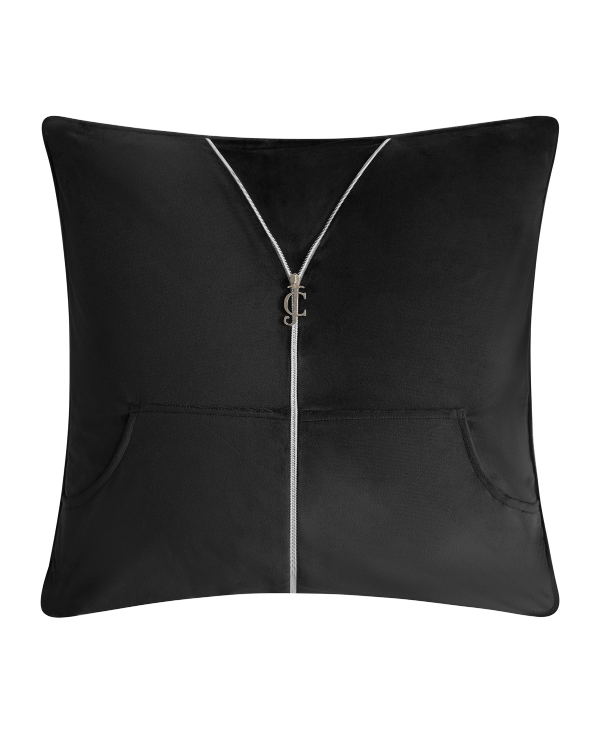 Juicy Couture Tracksuit Decorative Pillow, 20" X 20" In Black