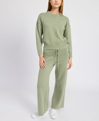 En Saison Women's Rochelle Scalloped Knit Sweater