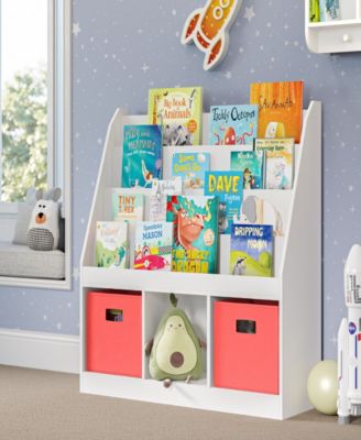 Kids Bookrack with Three Cubbies