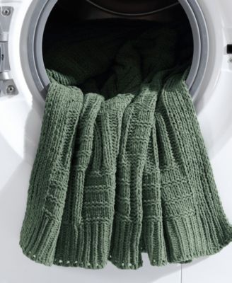 Chain Basket Knit Throw, 60&amp;quot; X 50&amp;quot;