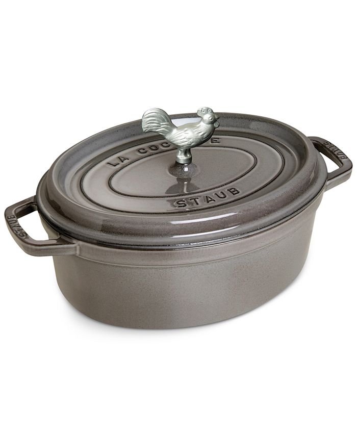 The cellar Enameled Cast Iron 4-Qt. Round Dutch Oven, Created for Macy's - Grey