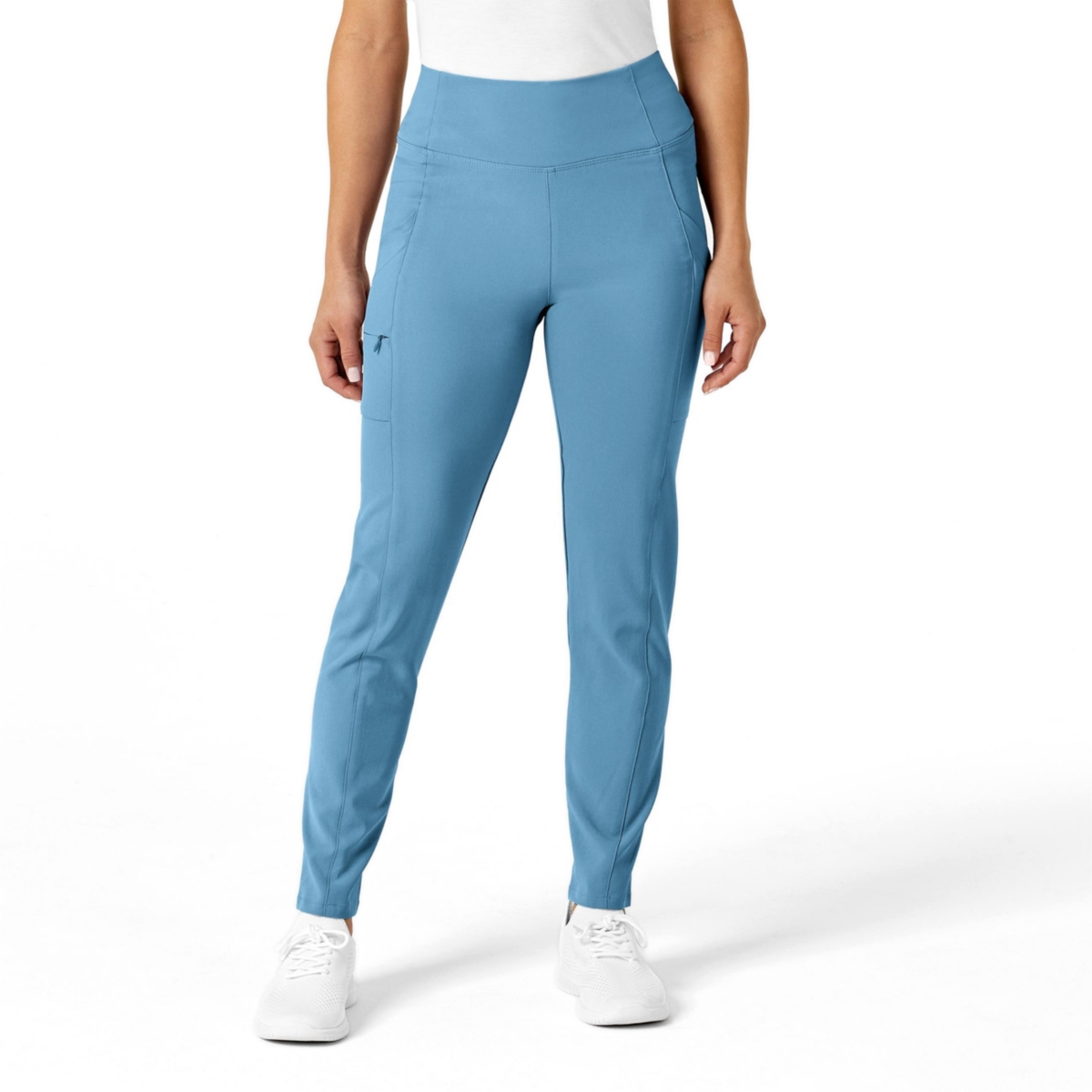 Wink Petite Renew High Waist Power Scrub Pant - Bay blue