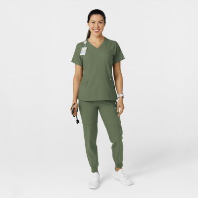 Women's W123 Comfort Waist Cargo Jogger Scrub Pant