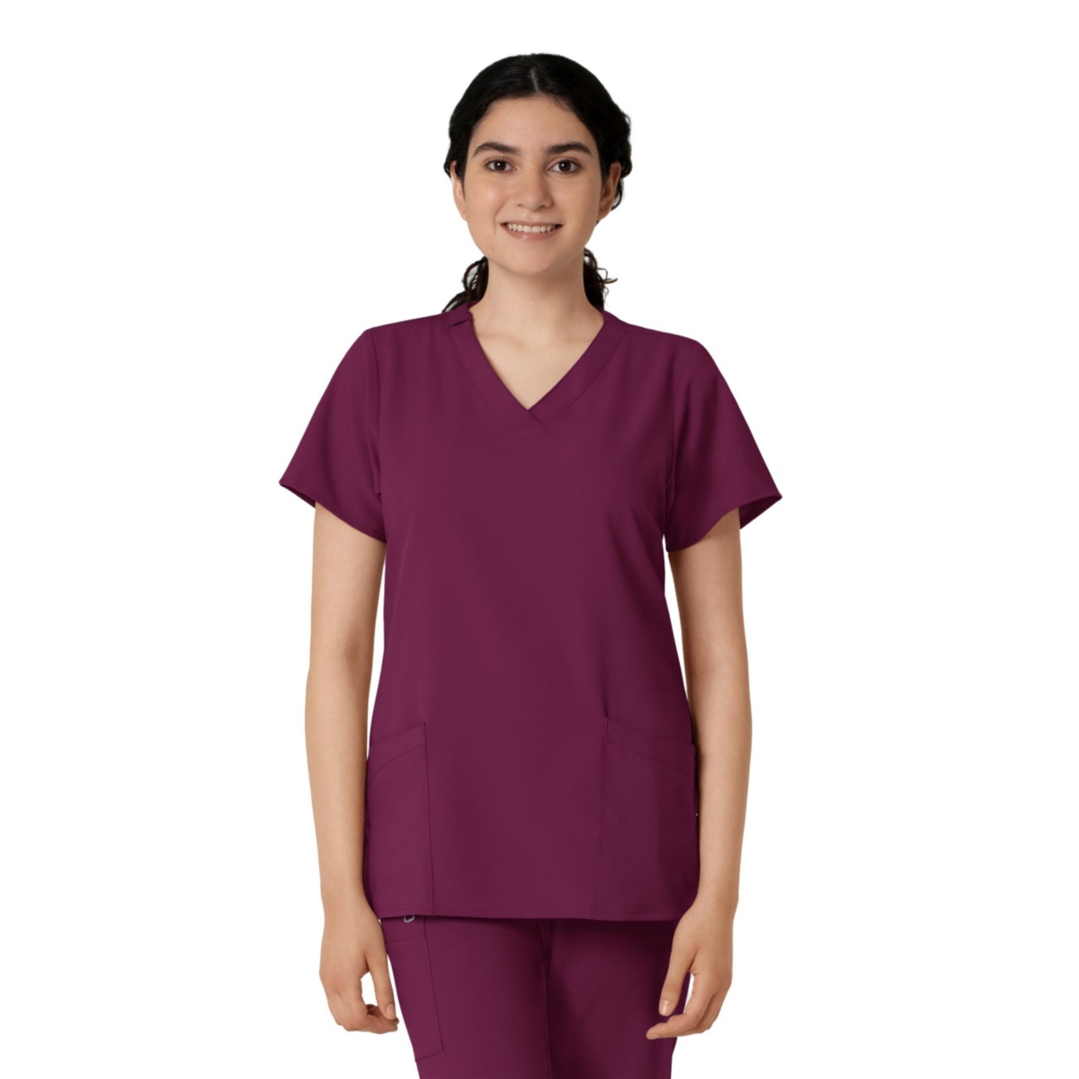 Wink Women's W123 Basic V-Neck Scrub Top