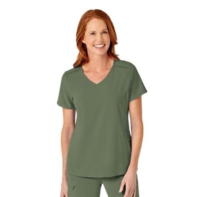 RENEW Women's Mock Wrap Scrub Top