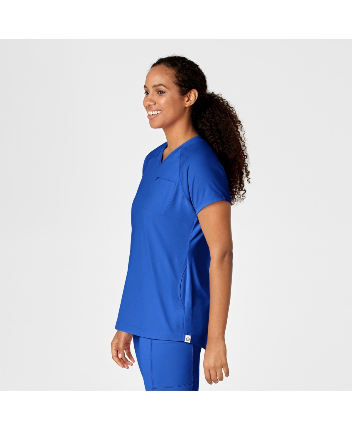 Wink Plus Size Renew Yoga V-Neck Scrub Top