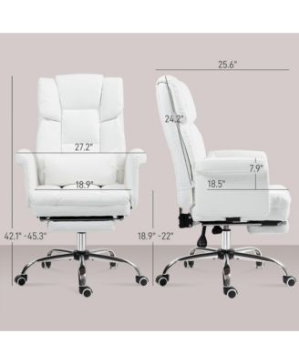 Executive Office Chair with Footrest and Lumbar Support,