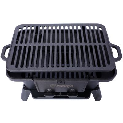Streamdale Oval Cast Iron Grill Outdoor Charcoal Grill & Skillet