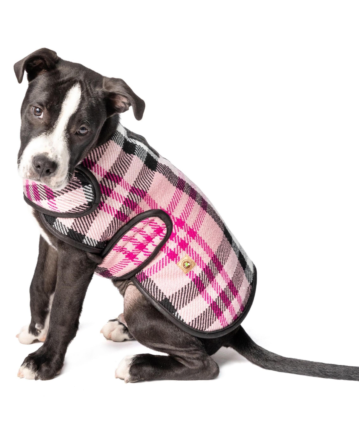 Xxl Pink Plaid Coat - Bright Pink
