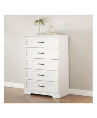 Modern 5 Drawers Dresser, Chest Of Drawers Closet Organizers And Storage Clothes, Modern Dressers For Closet Living Room, Kids Bedroom (5 Drawers Dresser)
