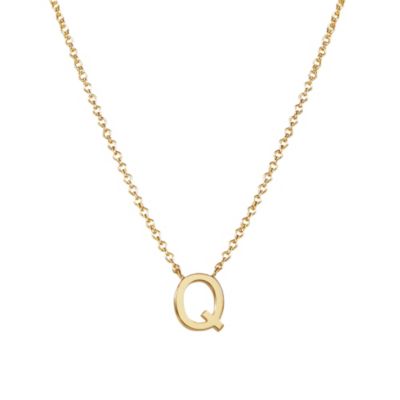 Gold Initial Necklace - Letter Necklace