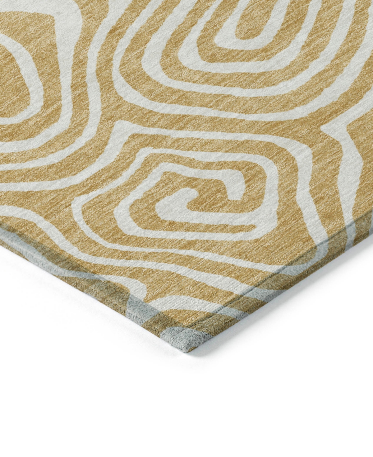 Addison Chantille Machine Washable Acn1020 8'x10' Area Rug In Gold