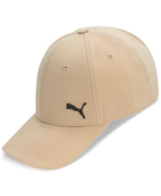Men's Alloy Solid Color Cat Logo Stretch Fit Cap