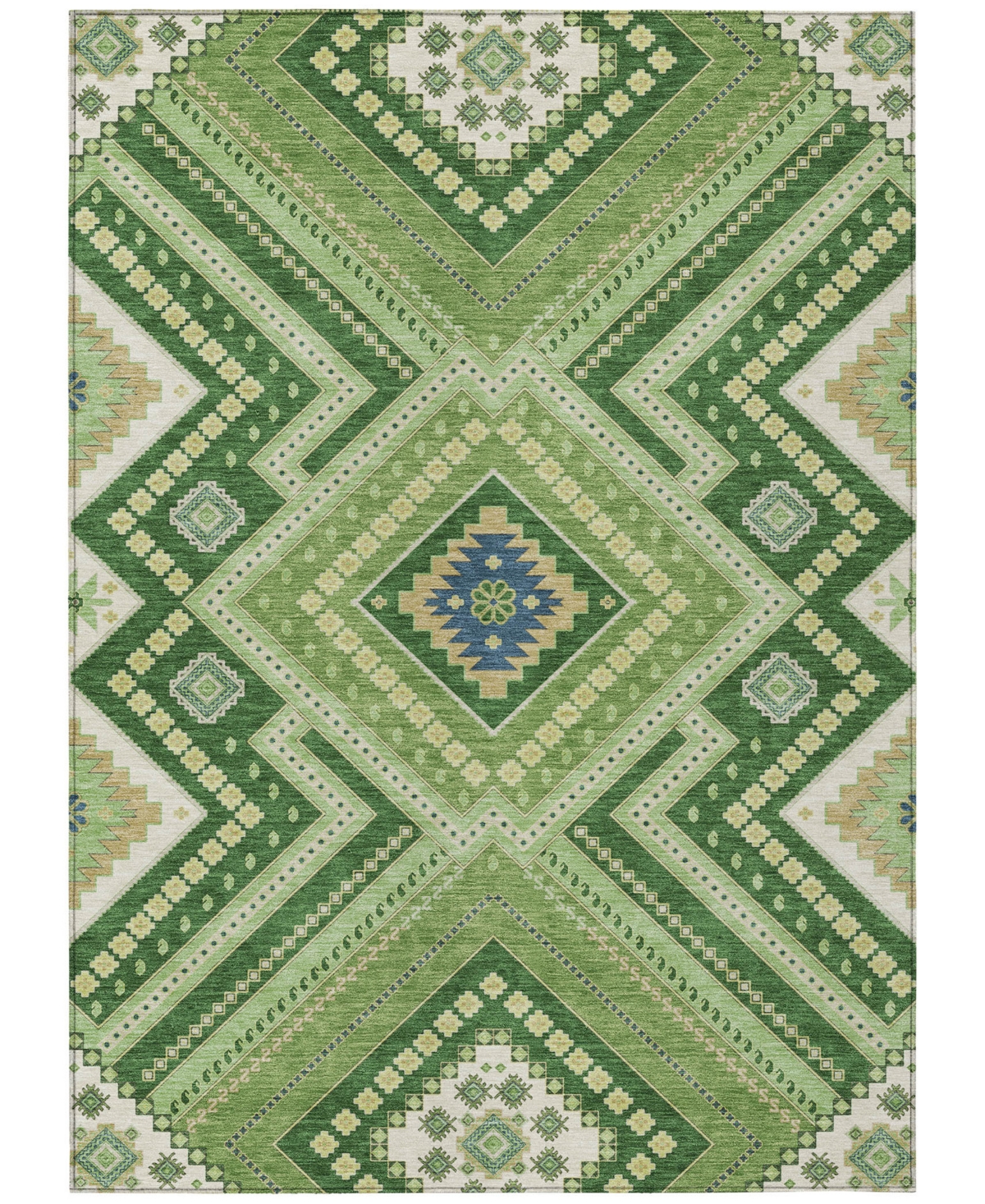 Addison Chantille Machine Washable Acn1010 5'x7'6" Area Rug In Green