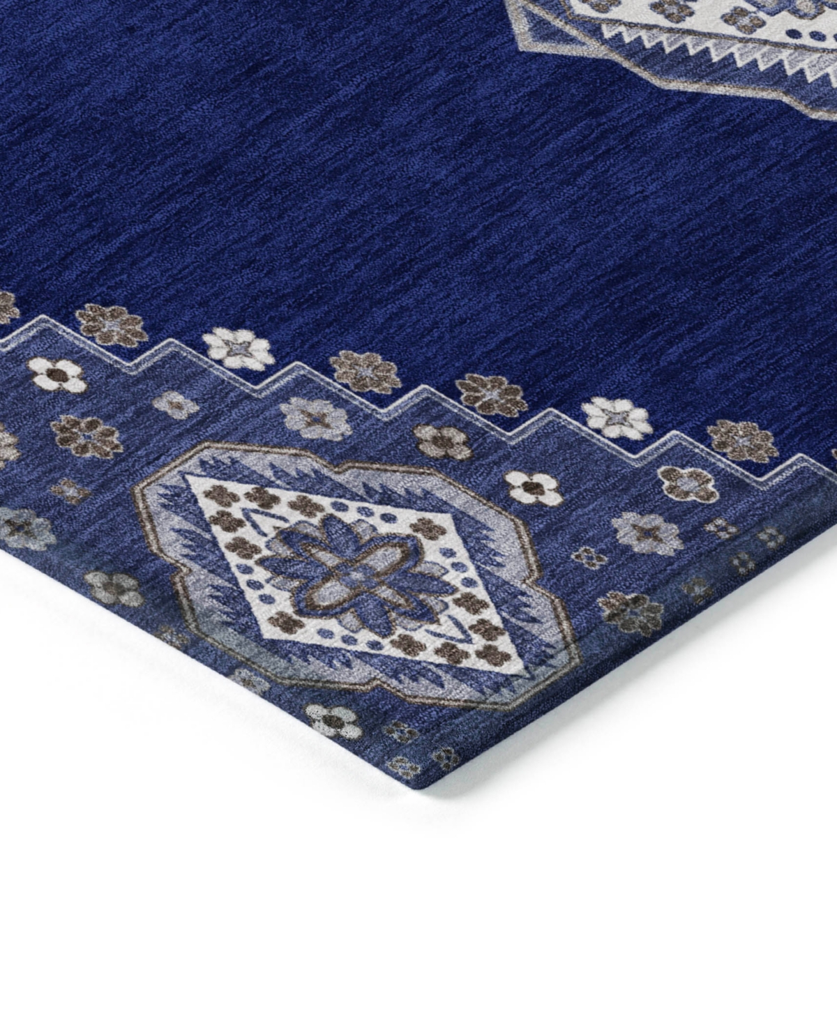 Addison Chantille Machine Washable Acn1014 2'6"x3'10" Area Rug In Navy