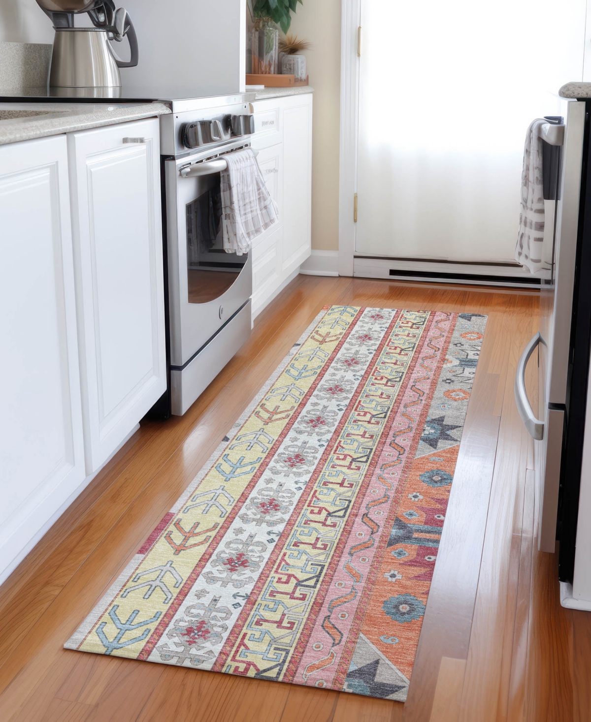 Addison Chantille Machine Washable Acn1015 2'3"x7'6" Runner Area Rug In Ivory