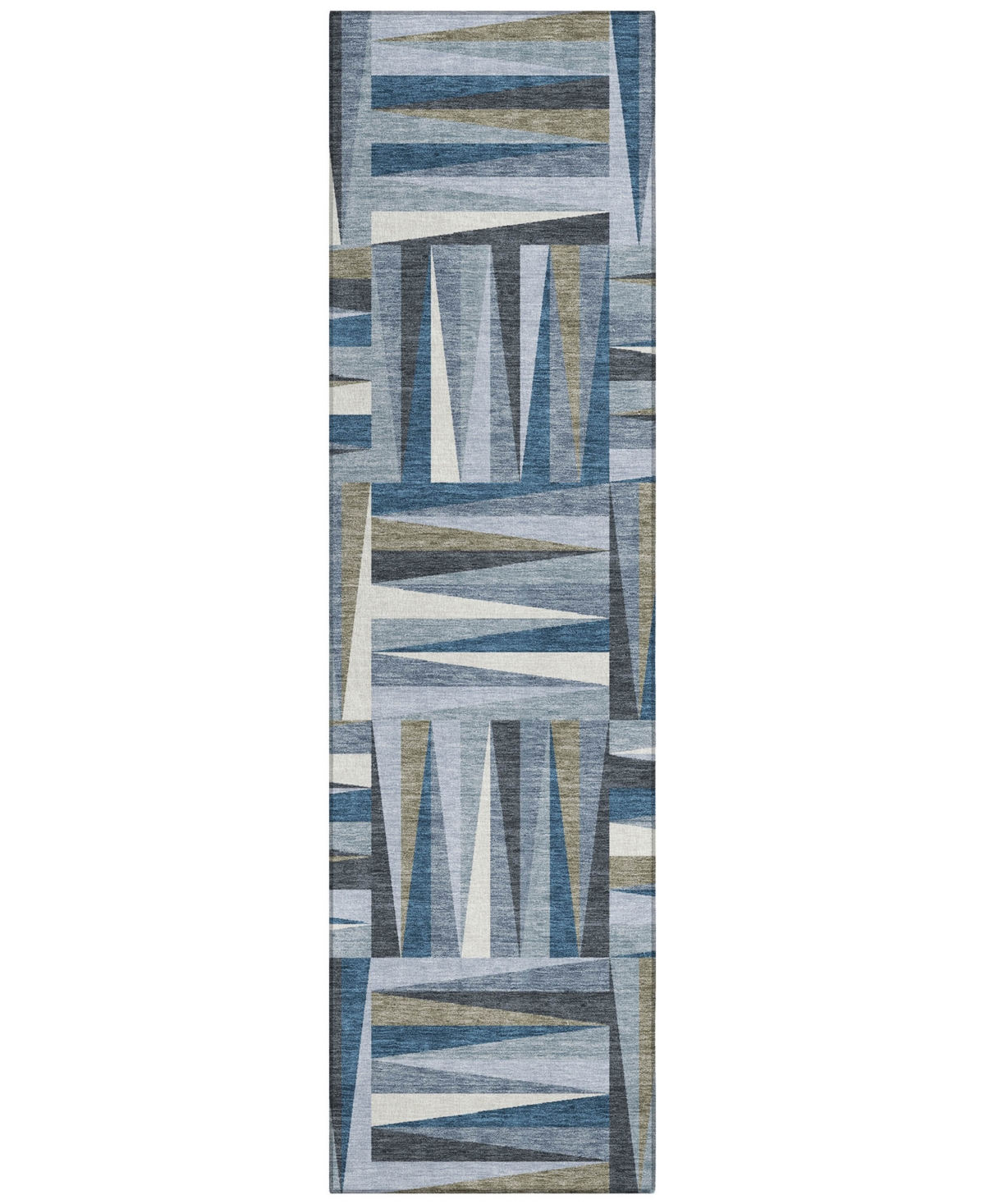 Addison Chantille Machine Washable Acn1012 2'3"x7'6" Runner Area Rug In Denim