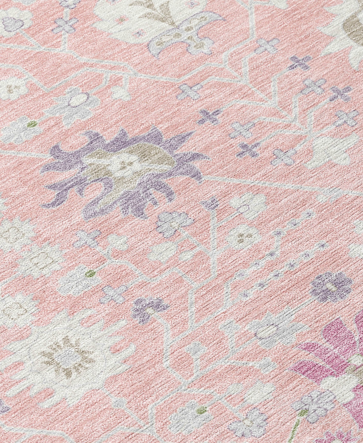 Addison Chantille Machine Washable Acn1009 2'3"x7'6" Runner Area Rug In Pink