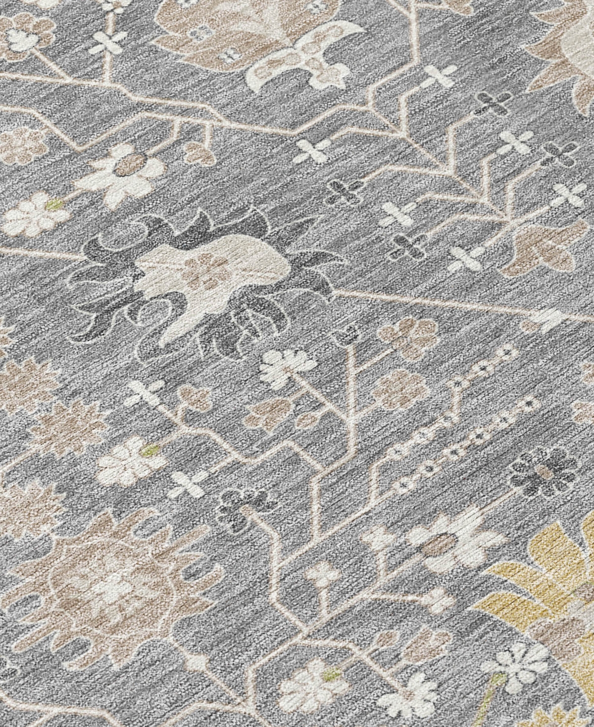 Addison Chantille Machine Washable Acn1009 2'3"x7'6" Runner Area Rug In Gray