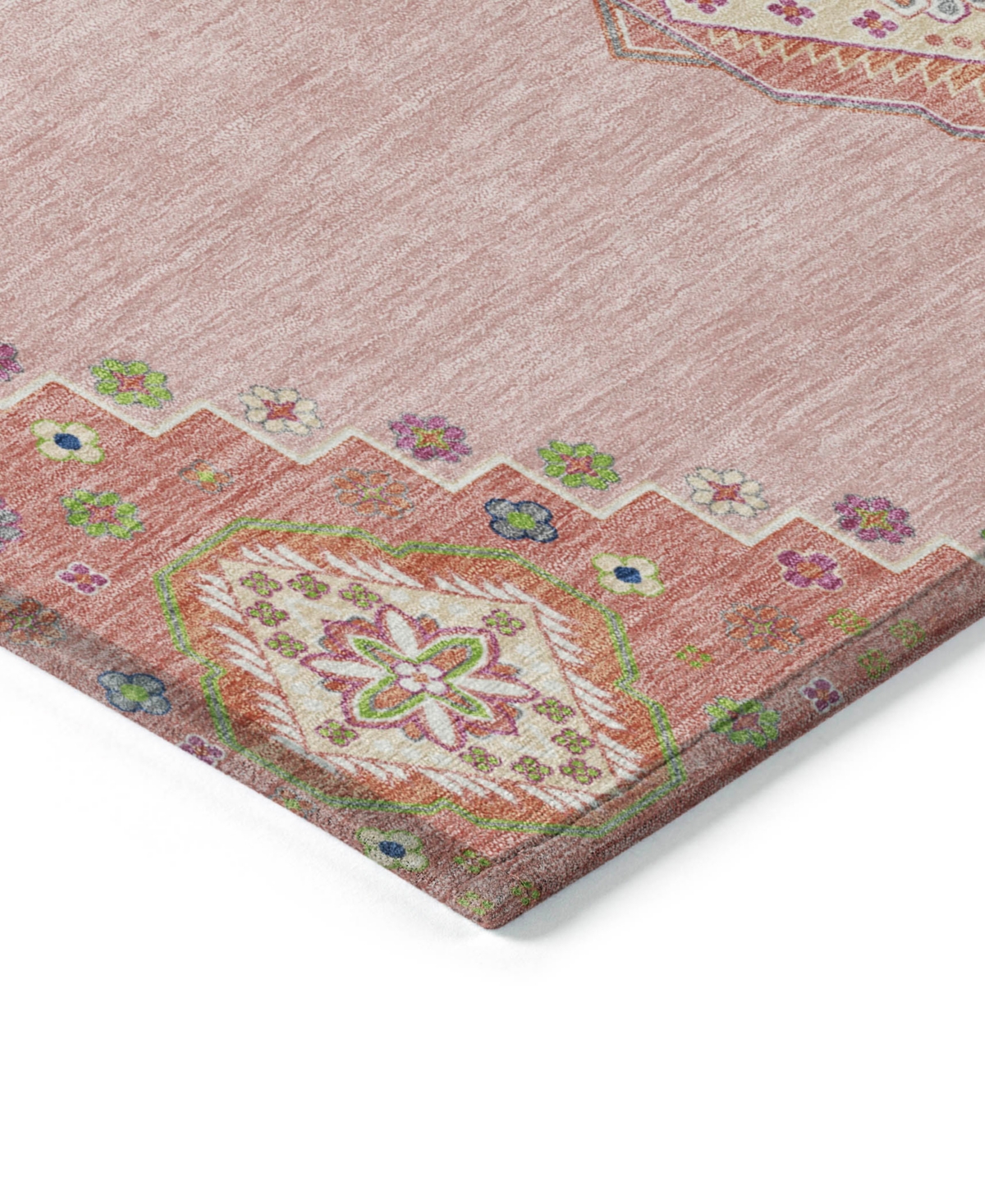 Addison Chantille Machine Washable Acn1014 2'3"x7'6" Runner Area Rug In Pink