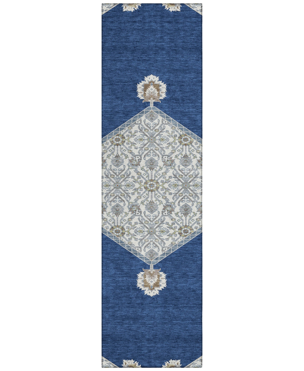 Addison Chantille Machine Washable Acn1011 2'3"x7'6" Runner Area Rug In Navy