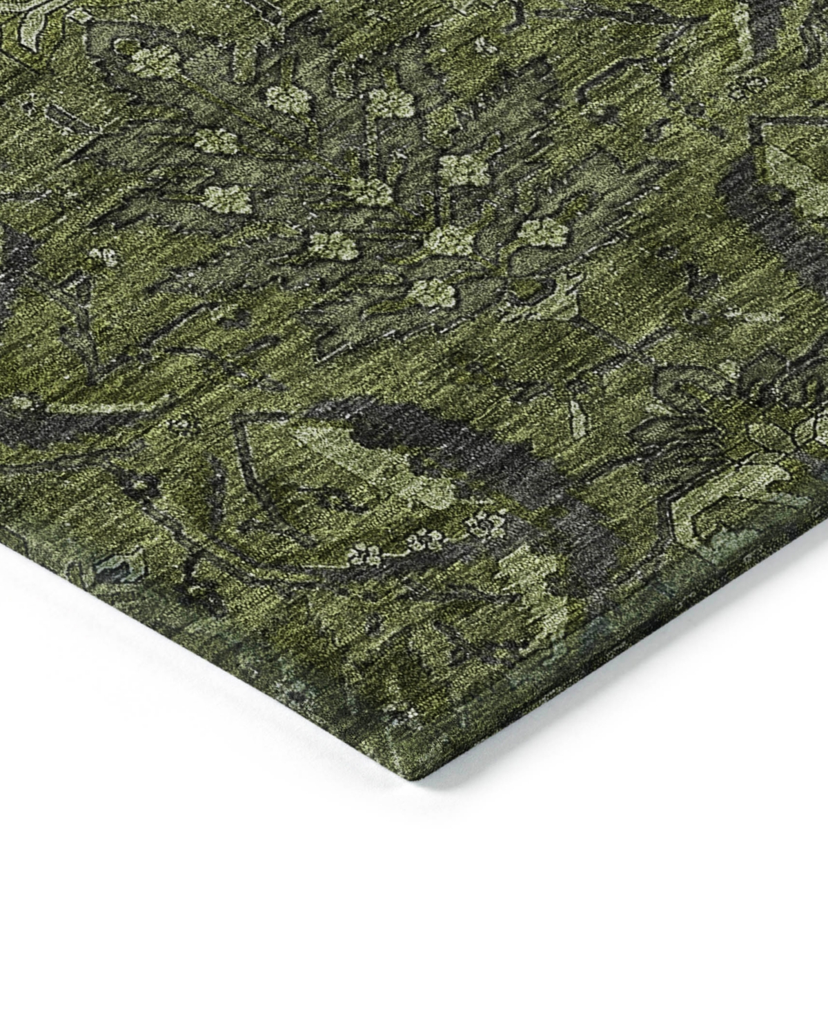 Addison Chantille Machine Washable Acn1082 8'x10' Area Rug In Olive