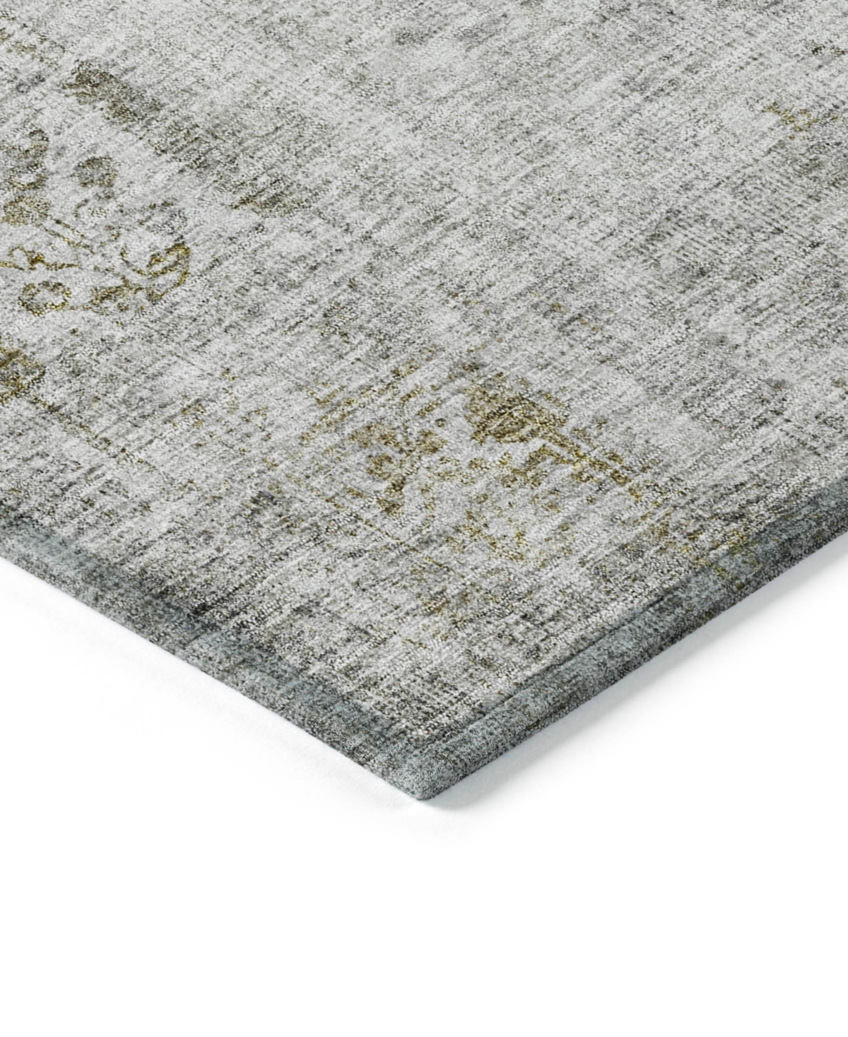 Addison Chantille Machine Washable Acn1092 5'x7'6" Area Rug In Silver
