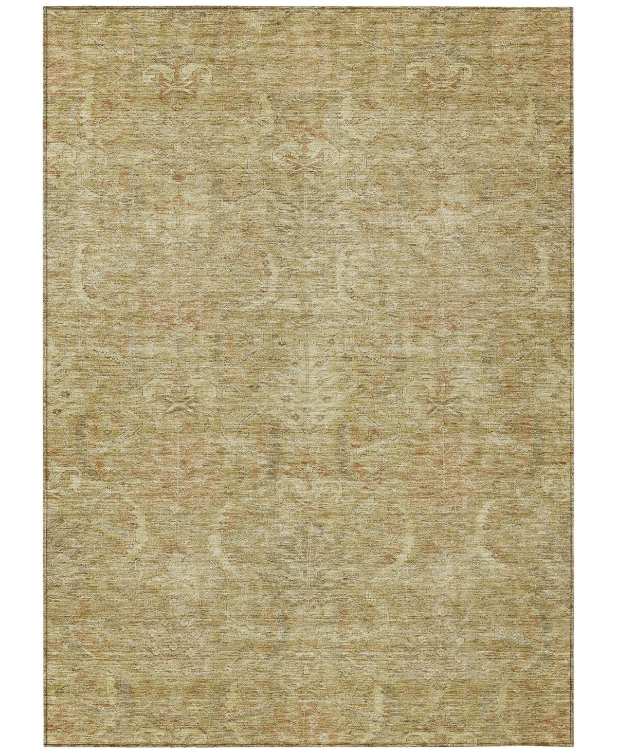 Addison Chantille Machine Washable Acn1082 5'x7'6" Area Rug In Wheat