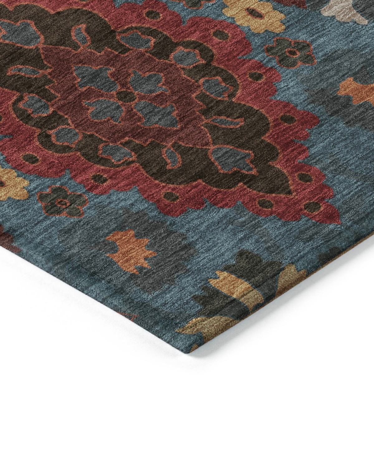 Shop Addison Chantille Machine Washable Acn1002 5'x7'6" Area Rug In Denim