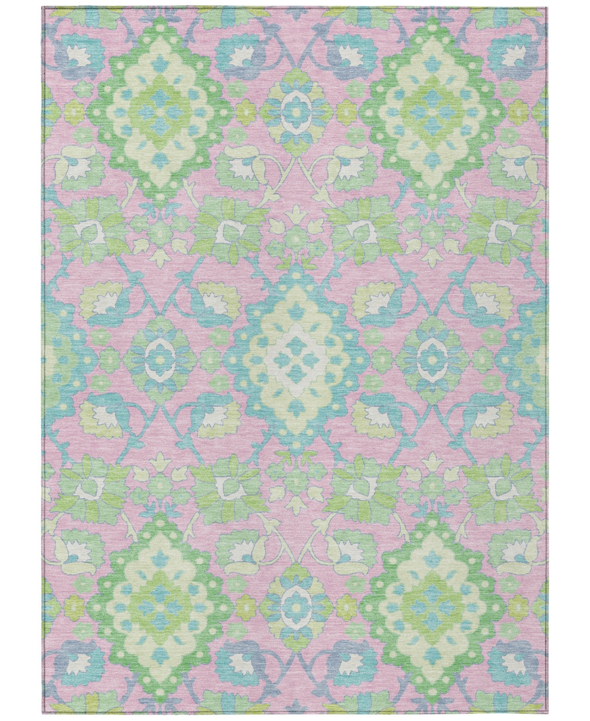 Addison Chantille Machine Washable Acn1002 5'x7'6" Area Rug In Pink