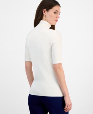 Women's Half-Sleeve Turtleneck Sweater