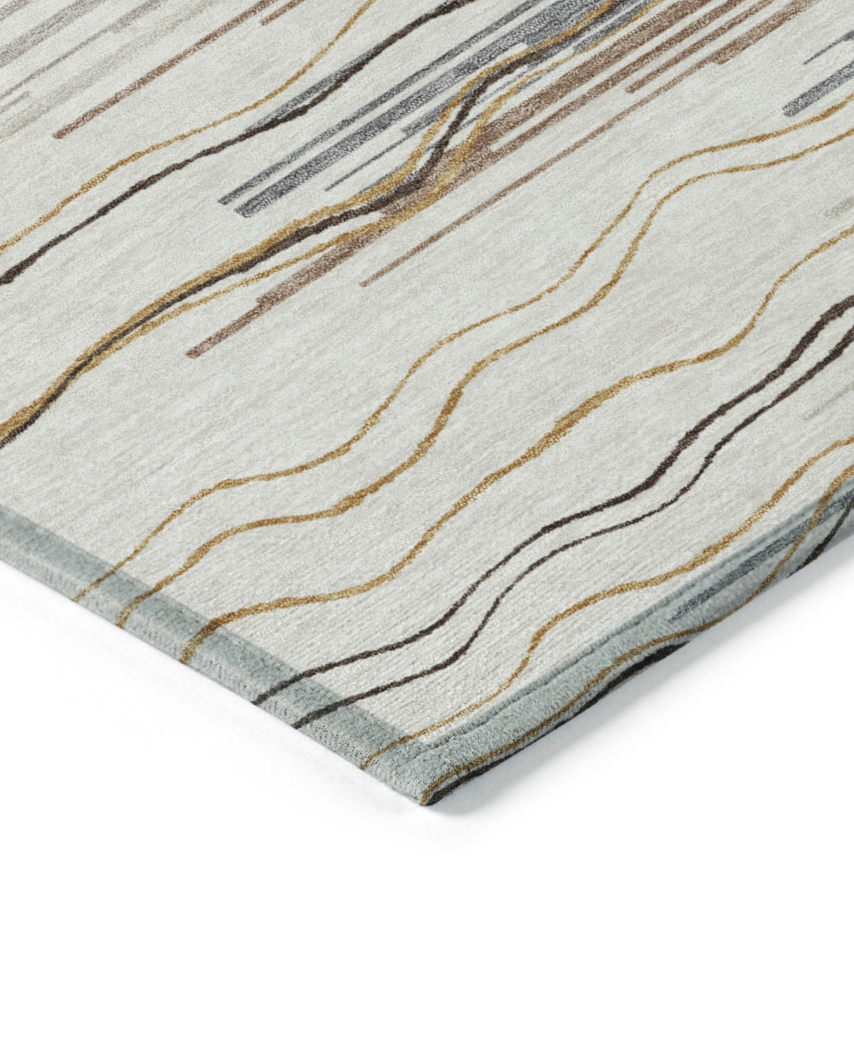 Addison Chantille Machine Washable Acn996 5'x7'6" Area Rug In Ivory