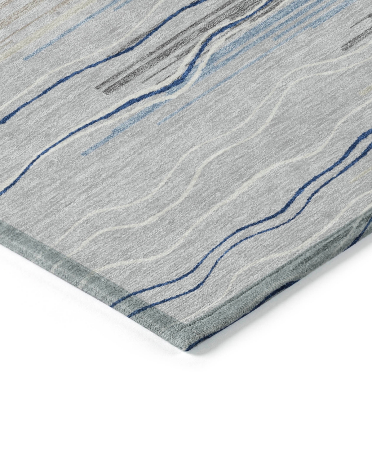 Addison Chantille Machine Washable Acn996 3'x5' Area Rug In Gray