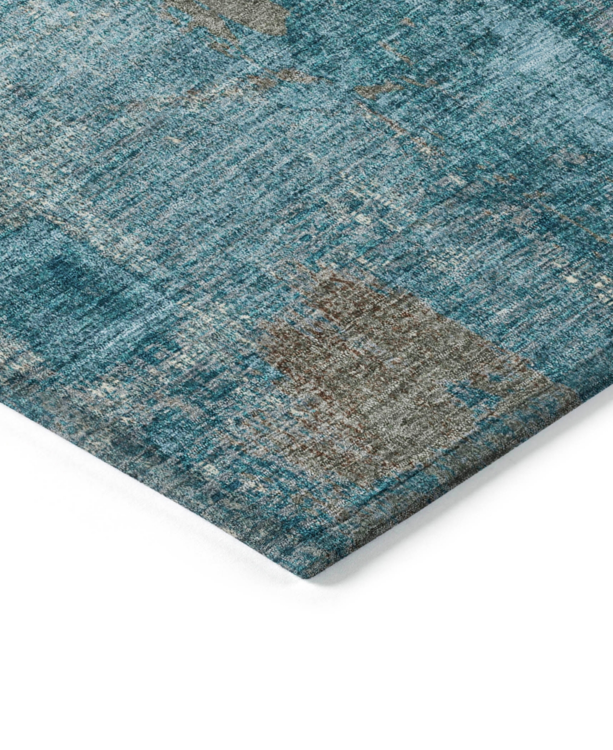 Addison Chantille Machine Washable Acn989 5'x7'6" Area Rug In Teal