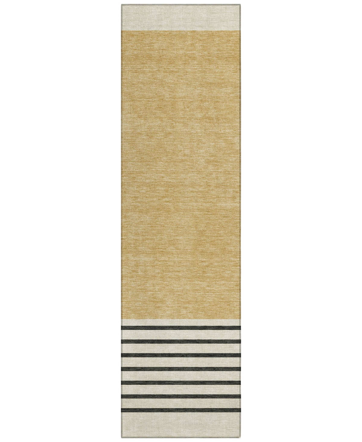 Addison Chantille Machine Washable Acn995 2'3"x7'6" Runner Area Rug In Gold