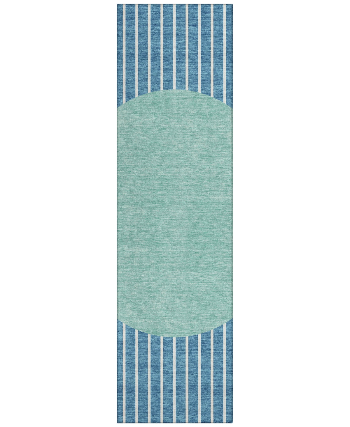 Addison Chantille Machine Washable Acn994 2'3"x7'6" Runner Area Rug In Teal
