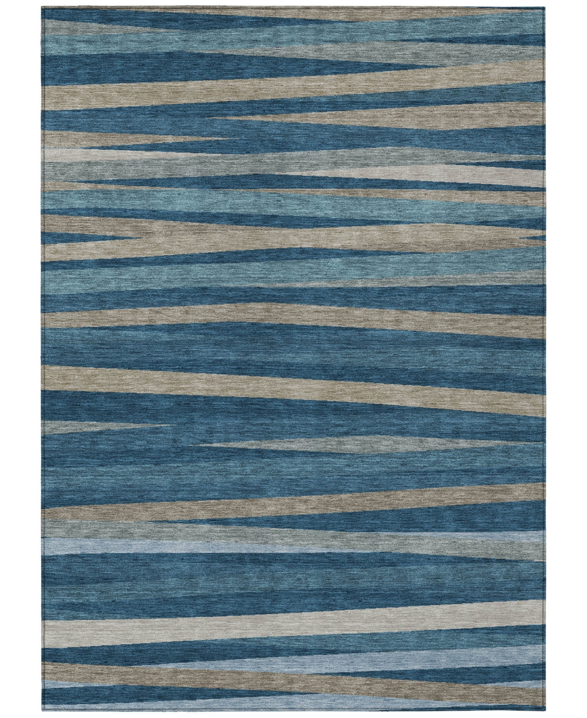 Addison Chantille Machine Washable Acn997 10'x14' Area Rug In Denim